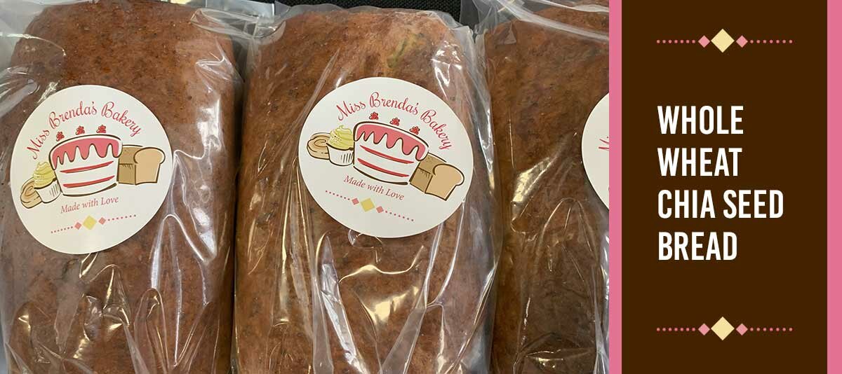 Whole wheat chia bread image